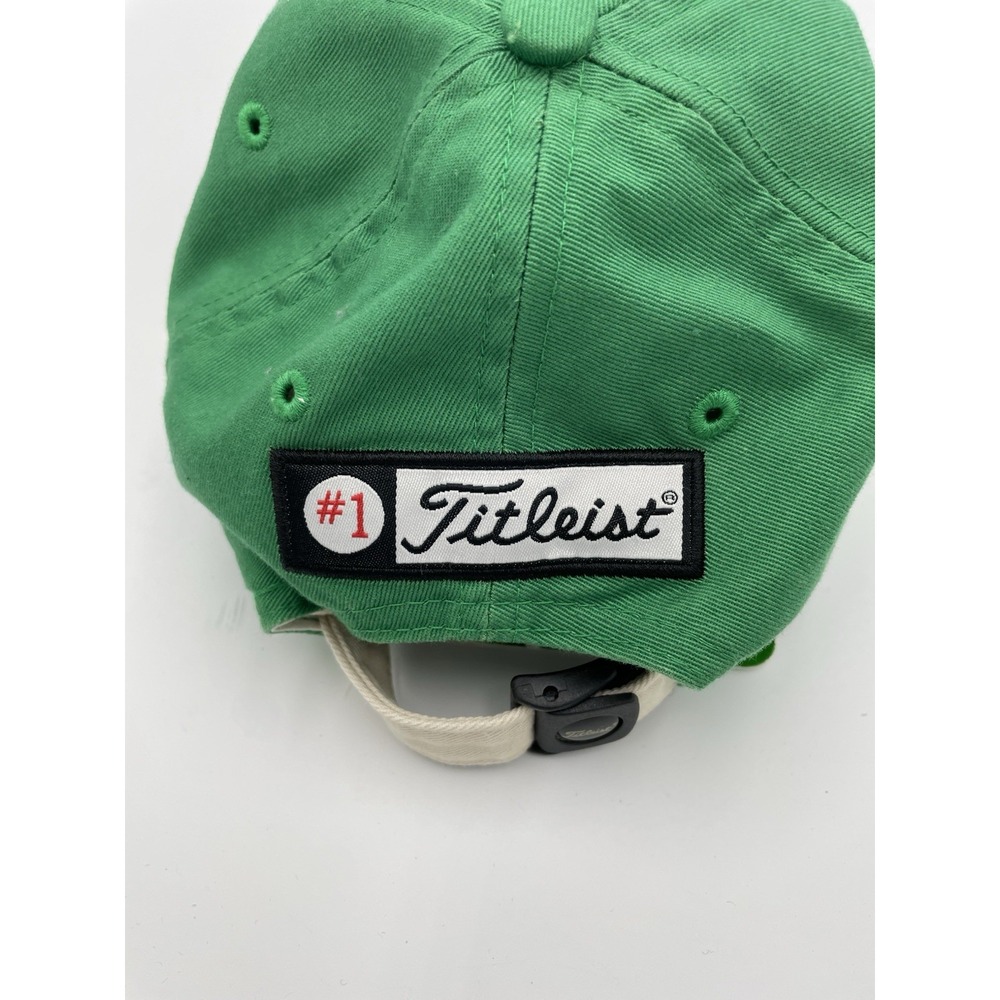 Titleist Foot Joy Green Adjustable Strap-Back Embroidered Golf Hat - Picture 3 of 7